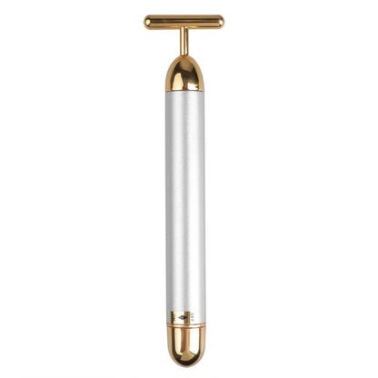 24K Gold Beauty Bar – Waterproof Electric Face & Eye Massager Roller for Firming & Puffiness