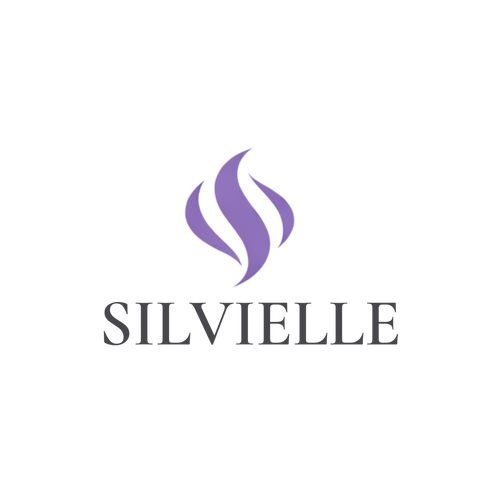 Silvielle logo with a purple stylized letter 'S' on a white background