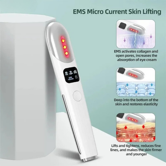 EMS Red Light Eye & Neck Massager – Rejuvenate Your Glow Silvielle