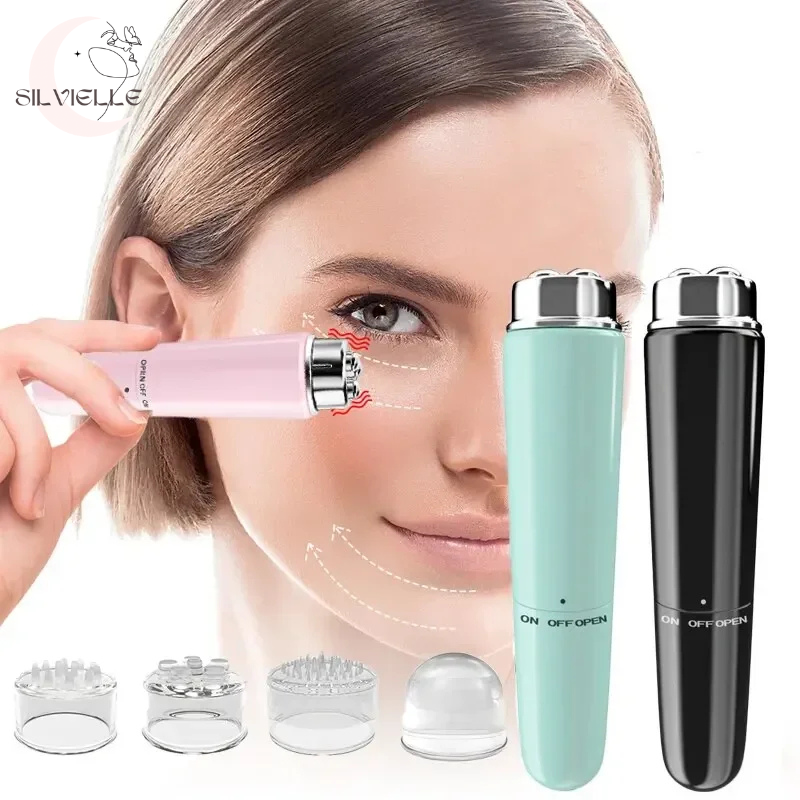 4-in-1 Electric Eye & Facial Massager – Dark Circles & Puffiness Silvielle