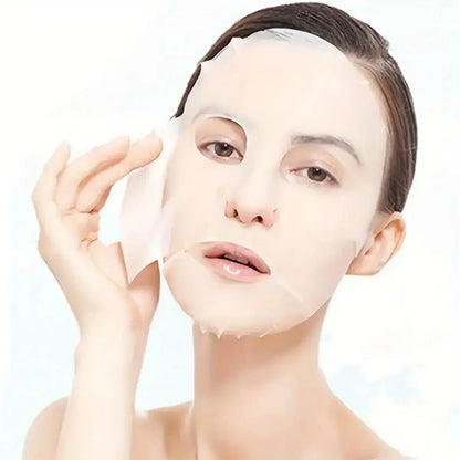 Facial Beauty Wrap – Disposable Transparent Plastic Film Mask for Face & Neck