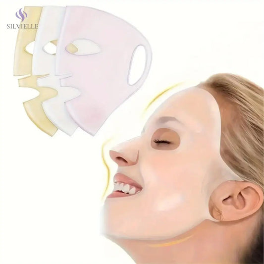 Reusable 3D Silicone Facial Mask – Moisturizing Skincare Tool for Women