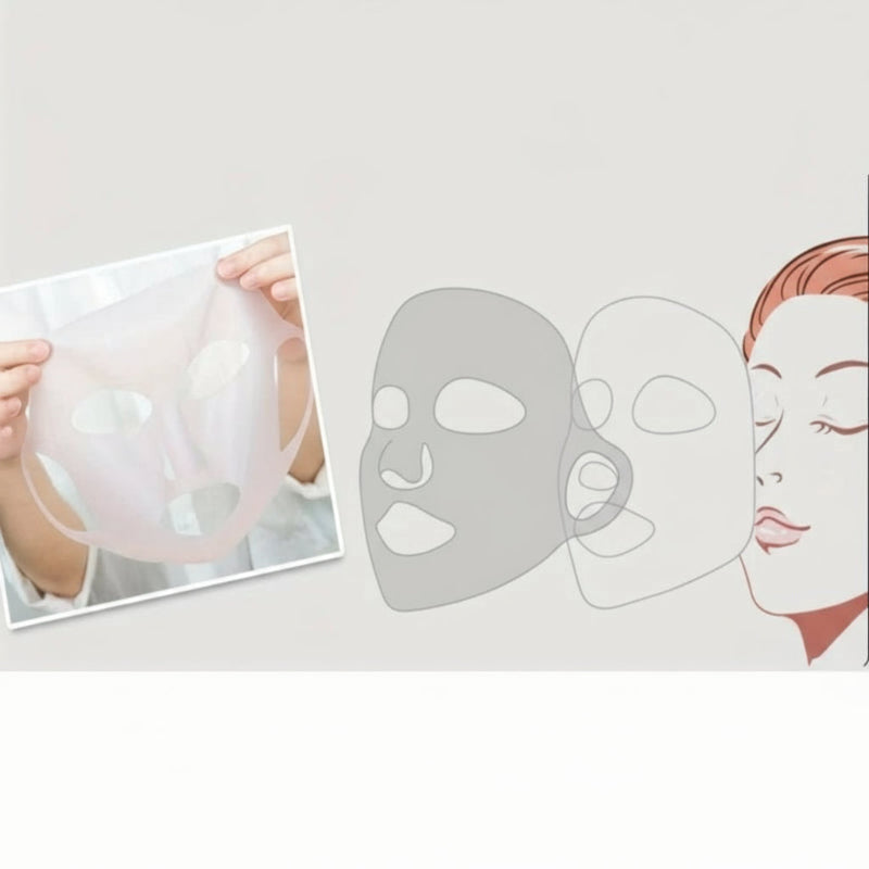 Reusable 3D Silicone Facial Mask – Moisturizing Skincare Tool for Women