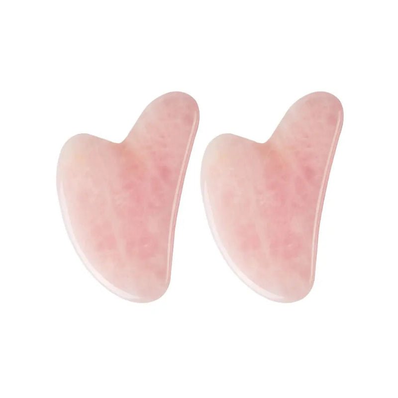 Rose Quartz Gua Sha Face Massager – Natural Jade Scraper Silvielle