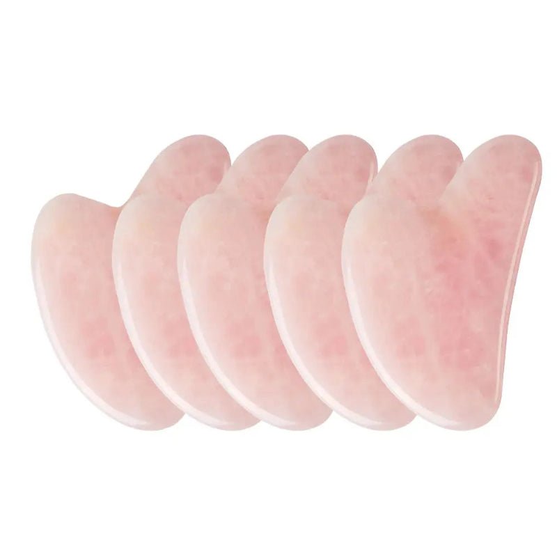 Rose Quartz Gua Sha Face Massager – Natural Jade Scraper Silvielle