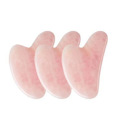 Rose Quartz Gua Sha Face Massager – Natural Jade Scraper Silvielle