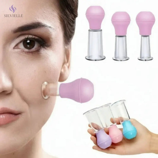 Silvielle Facial Vacuum Cupping Set – Silicone Massage Cups